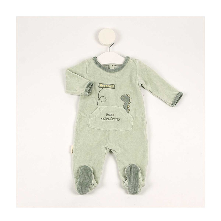 Moda ISABEL MORA Pijamas | Pijama Bebe Ml Dino Ysabel Mora Verde