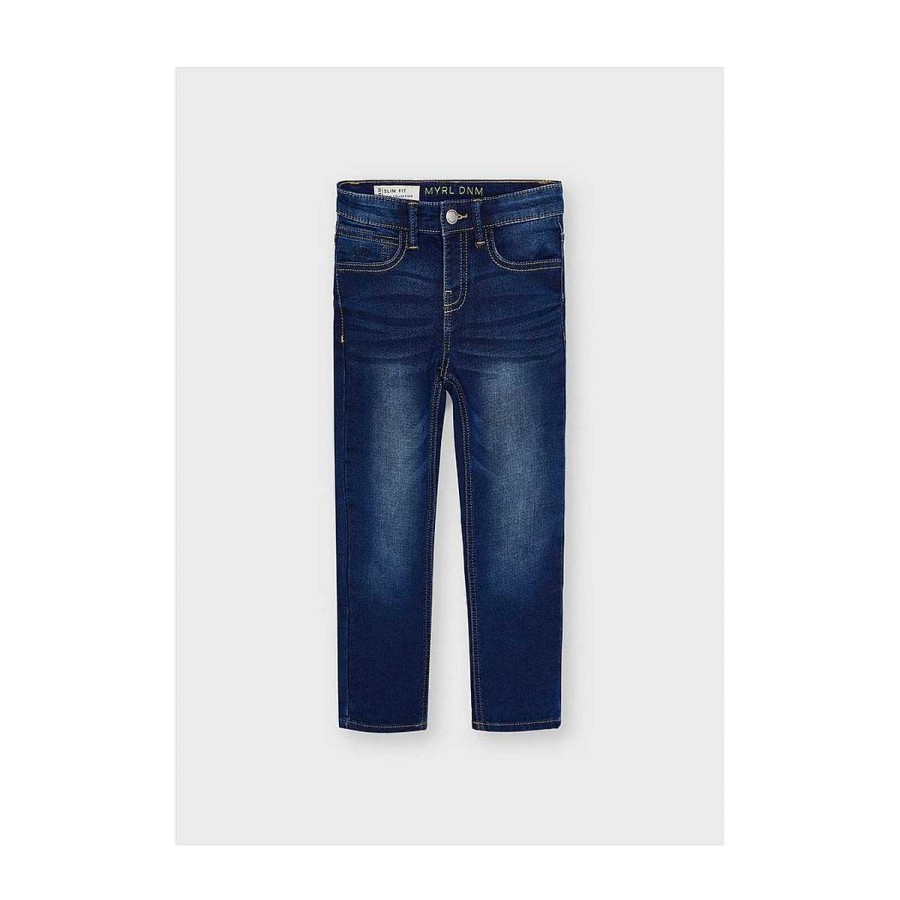 Moda MAYORAL Pantalones | Pantal N Soft Denim Mayoral Tejano