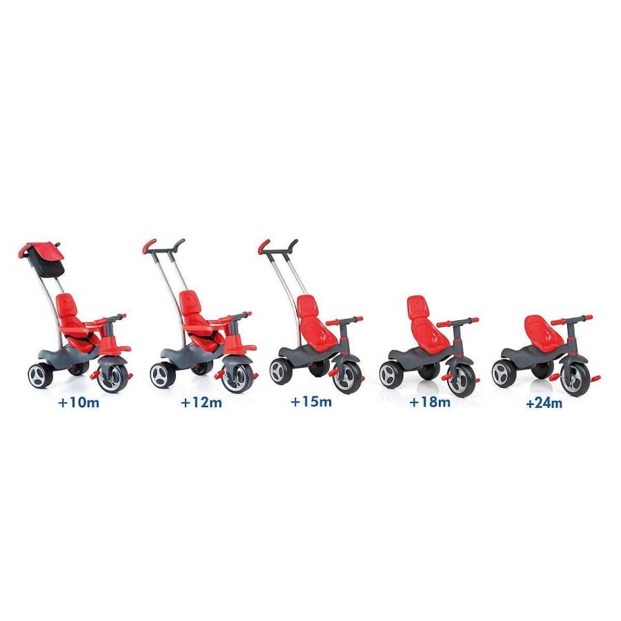 El Paseo MOLTO Otros Accesorios | Triciclo Infantil Molto Urban Trike Soft Control Rojo