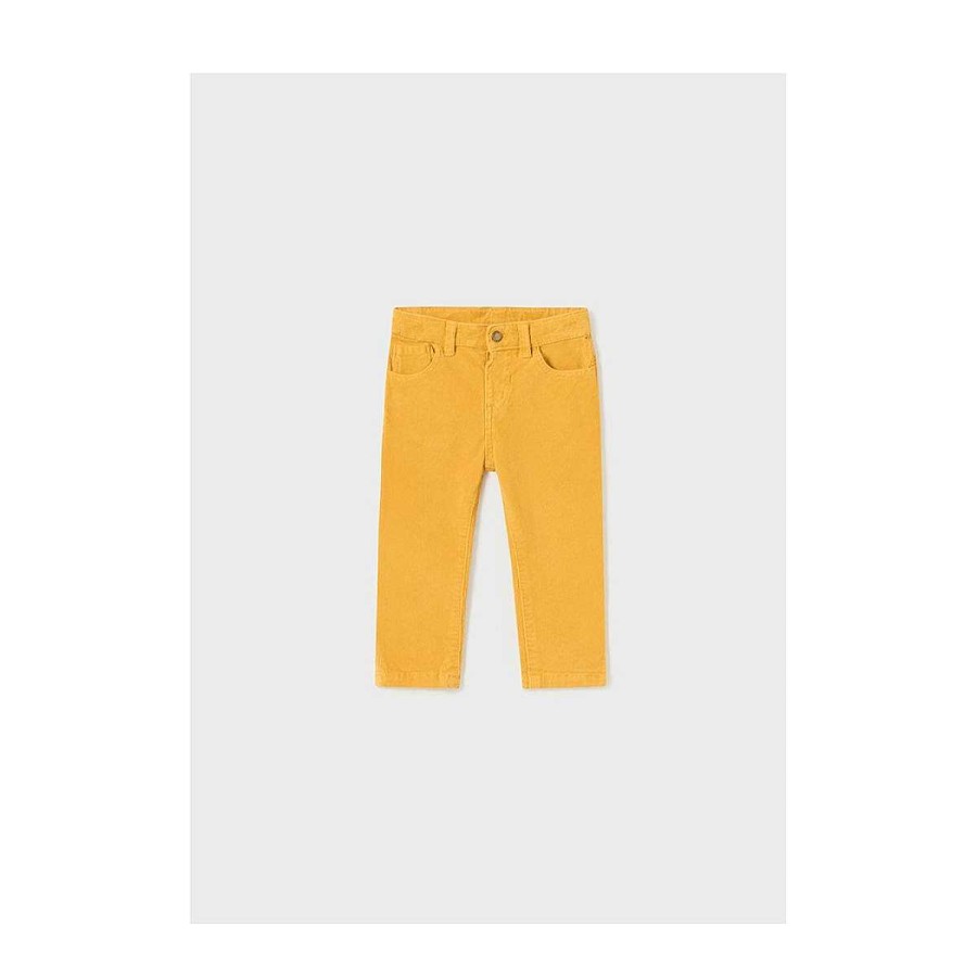 Moda MAYORAL Pantalones | Pantalon Pana Slim Basico Mayoral Mostaza