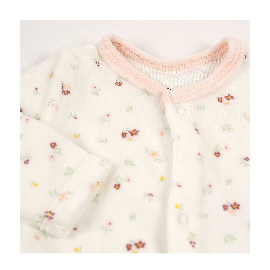 Moda ISABEL MORA Pijamas | Pijama Bebe Ml Florecillas Ysabel Mora Rosa