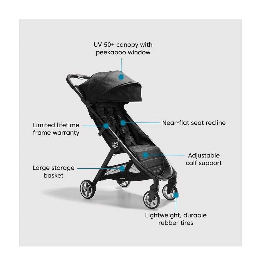 El Paseo BABY JOGGER Sillas De Paseo | Silla De Paseo City Tour2 Baby Jogger Pitch Black