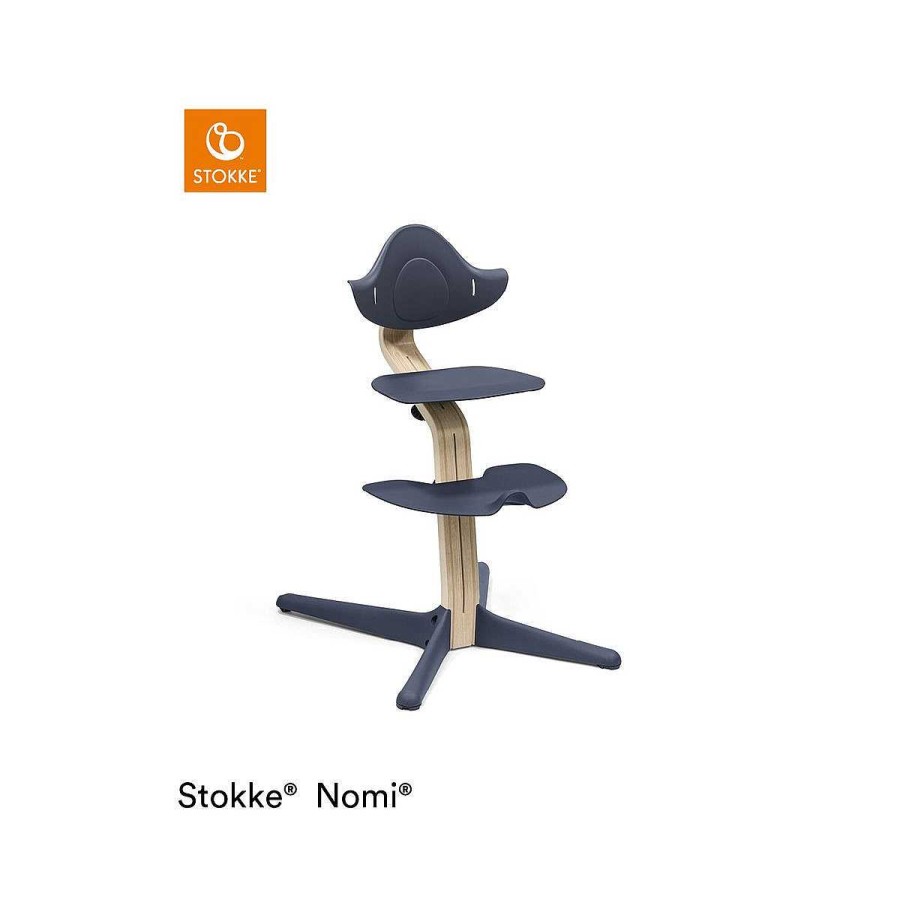 A Comer STOKKE Tronas | Silla Stokke Nomi Natural Navy