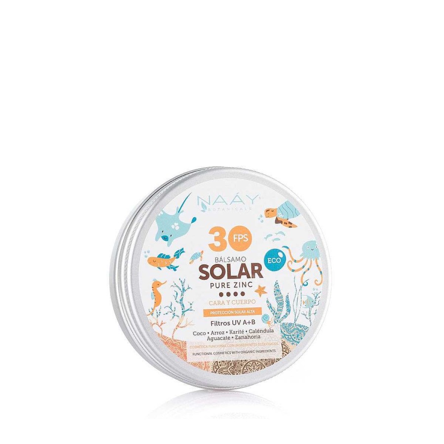 Higiene NAÁY Cosmetica | B Lsamo Solar Pure Zinc Fps 30 Naay Botanicals 100Ml