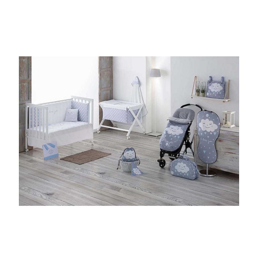 Hogar PEKEBABY Edred N Y Protector | Edred N + Protecto Nuvola Pekebaby Azul