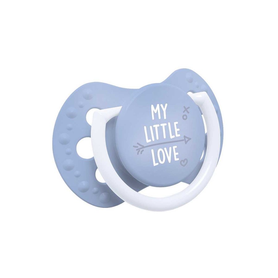 Higiene LOVI Chupetes | Pack Mini Chupetes Din Micos Lovi My Little Love Ni O 0-2 Meses Azul Celeste