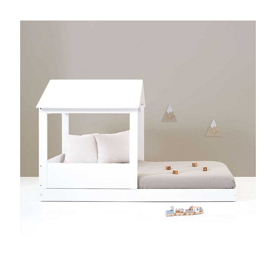 Hogar ALONDRA Cunas | Pack Cama Bianca Tre Casita Montessori Alondra Con Colchon