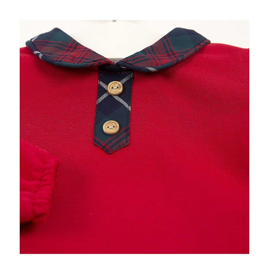 Moda BAYON Pololos Y Ranitas | Conjunto Baby Casablanca Bayon Rojo