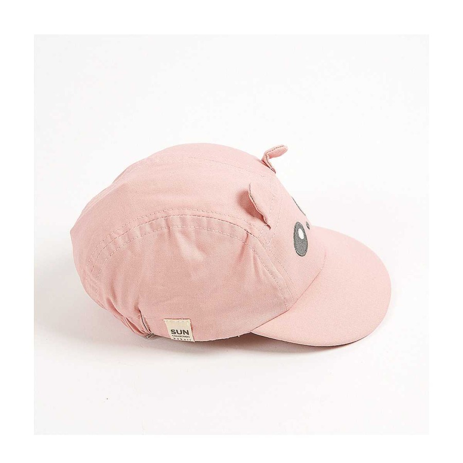 Moda BAYON Manoplas Y Gorros | Visera Popelin Bebe Bayon Rosa