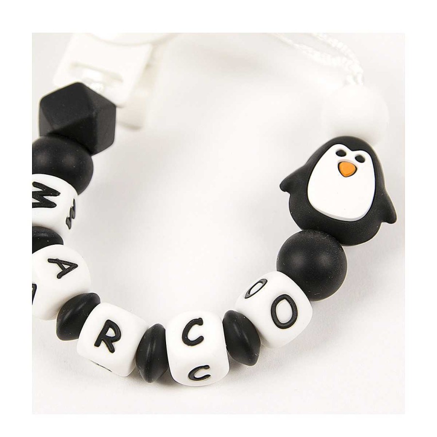 Higiene BAYON Chupetes | Chupetero Silicona Personalizado Pingu Bayon