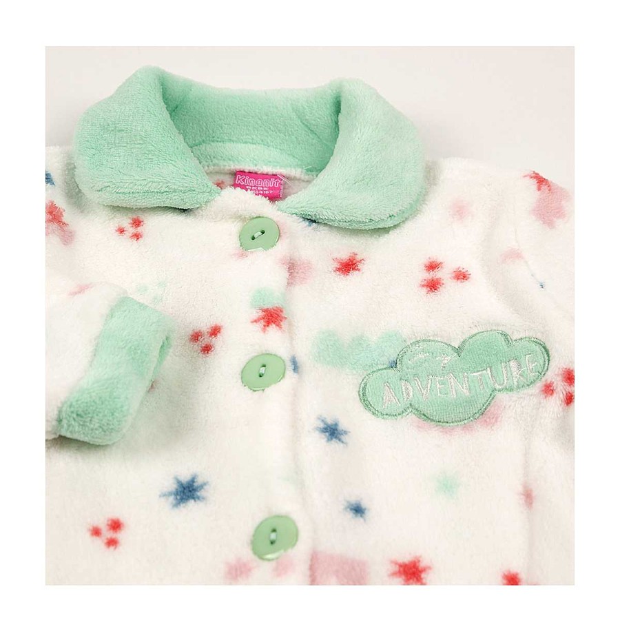 Moda BAYON Pijamas | Bata Bebe Nubes Bayon Verde