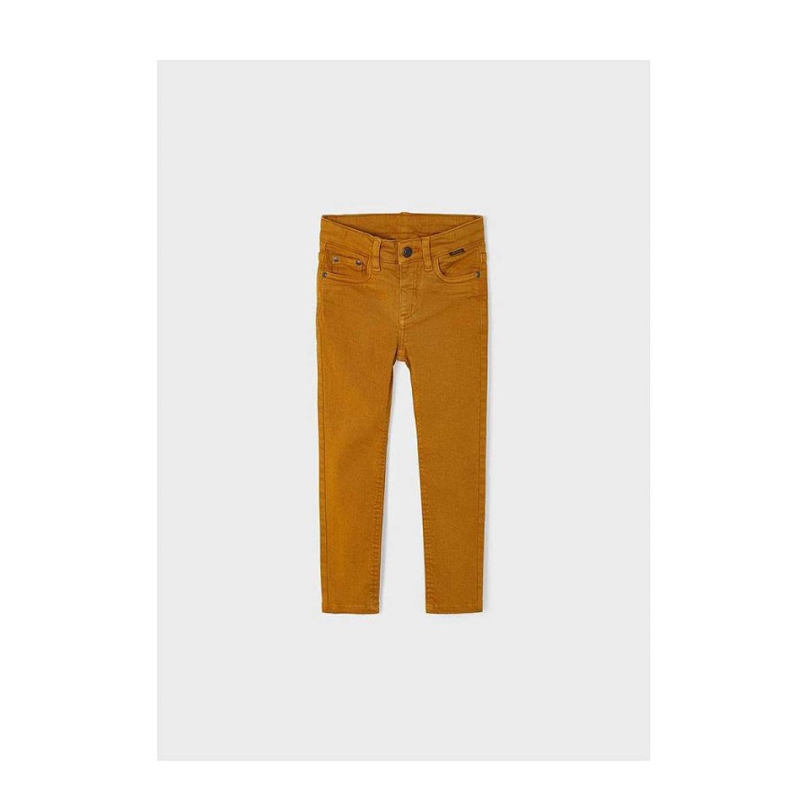 Moda MAYORAL Pantalones | Pantalon Sarga 5B Skiny Mayoral Naranja