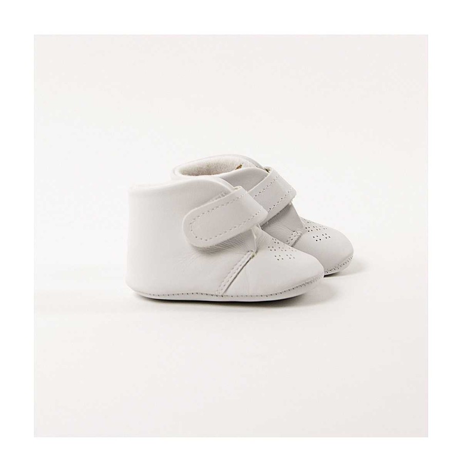 Moda BAYON Calzado | Botita Badana Velcro Bayon Blanco