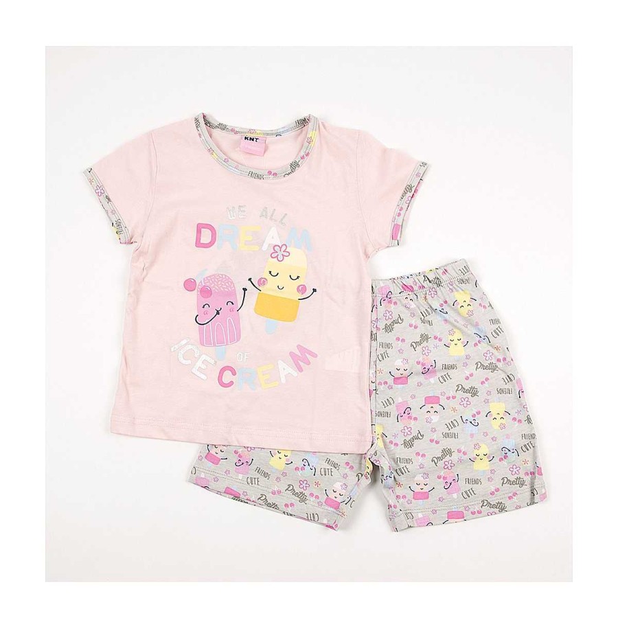 Moda BAYON Pijamas | Pijama Corto We All Dream Bayon Rosa