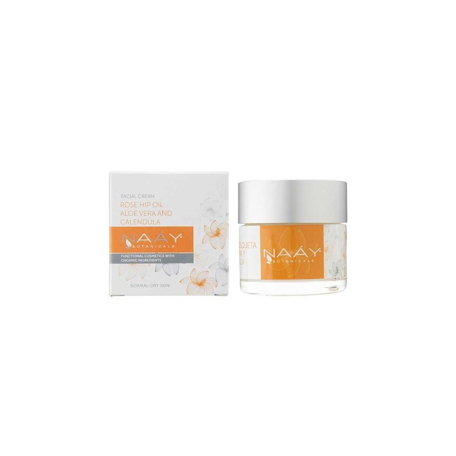 Higiene NAÁY Cosm Tica | Crema Facial Rosa Mosqueta, Aloe Y Calendula 50Ml Naay