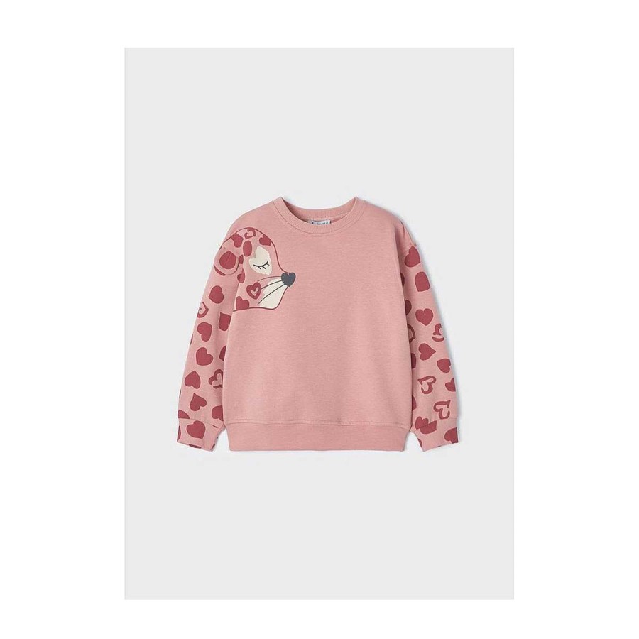 Moda MAYORAL Chaquetas Y Jerseys | Pullover Animal Mayoral Rosa