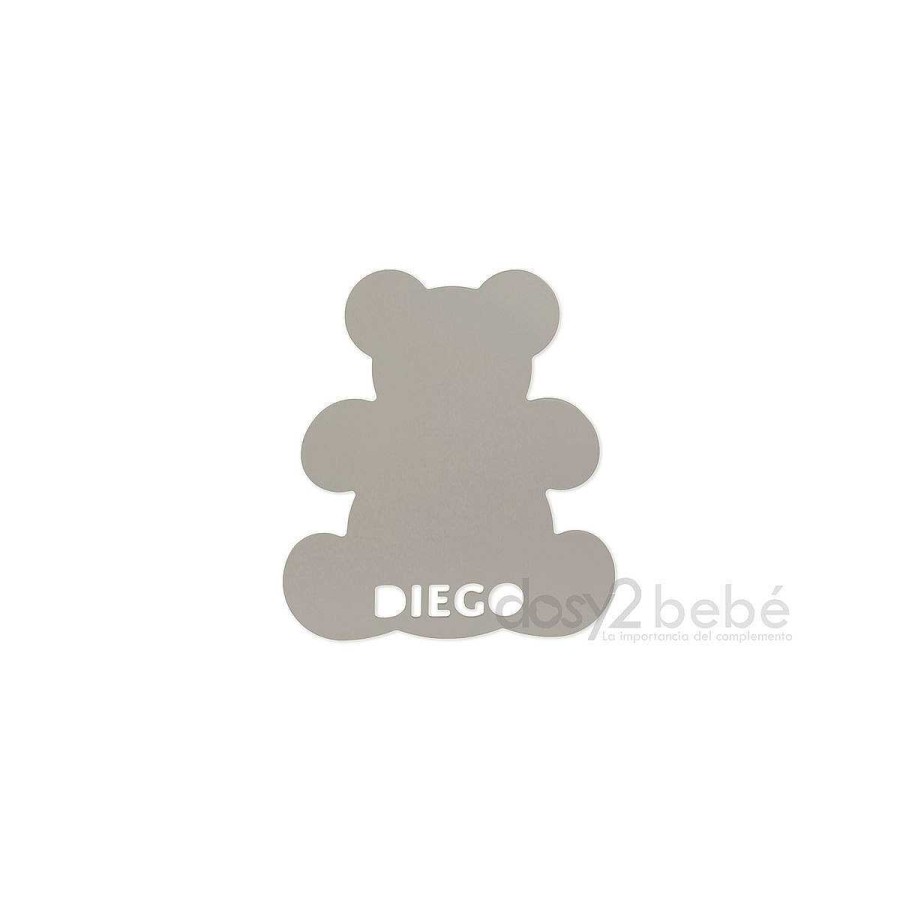 Hogar BAYON Decoraci N | Silueta Personalizada Osito Bayon 40Cm Gris Claro