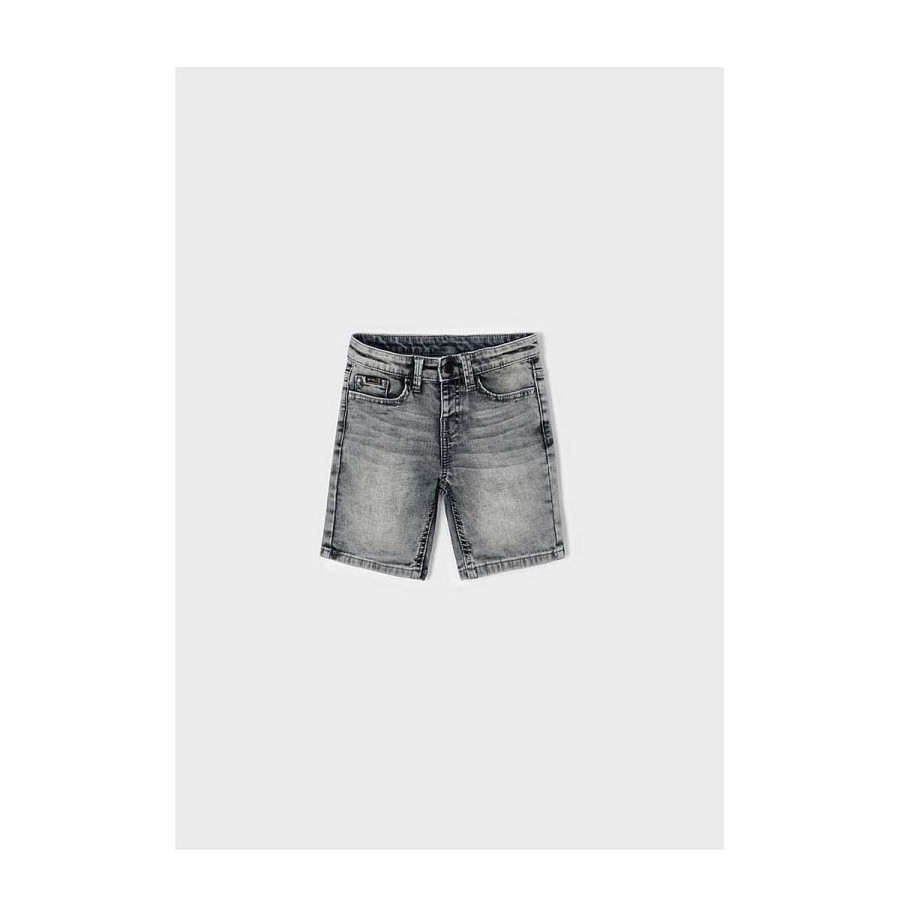 Moda MAYORAL Pantalones | Bermuda Soft Denim Mayoral Gris