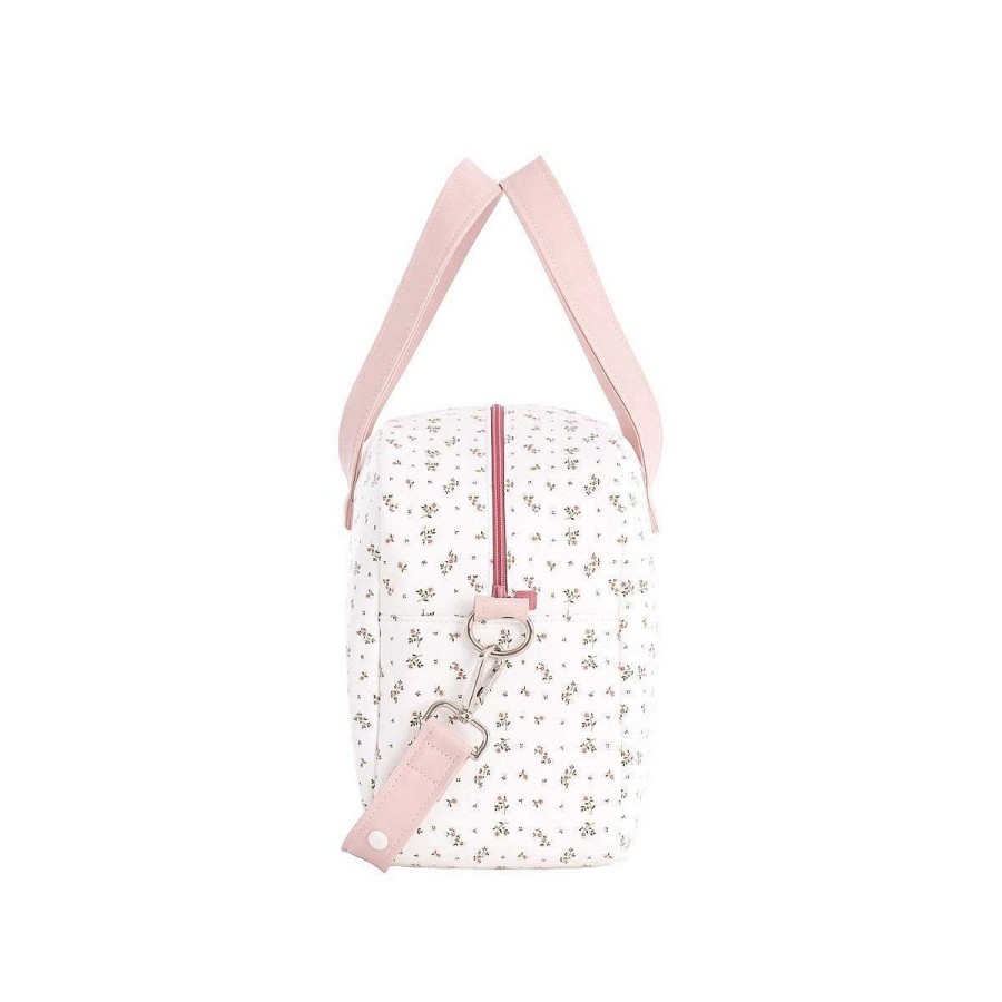 El Paseo CAMBRASS Bolsos | Bolso Maternal Prome Aura Beige/Flores 18X41X31 Cm Cambrass Rosa