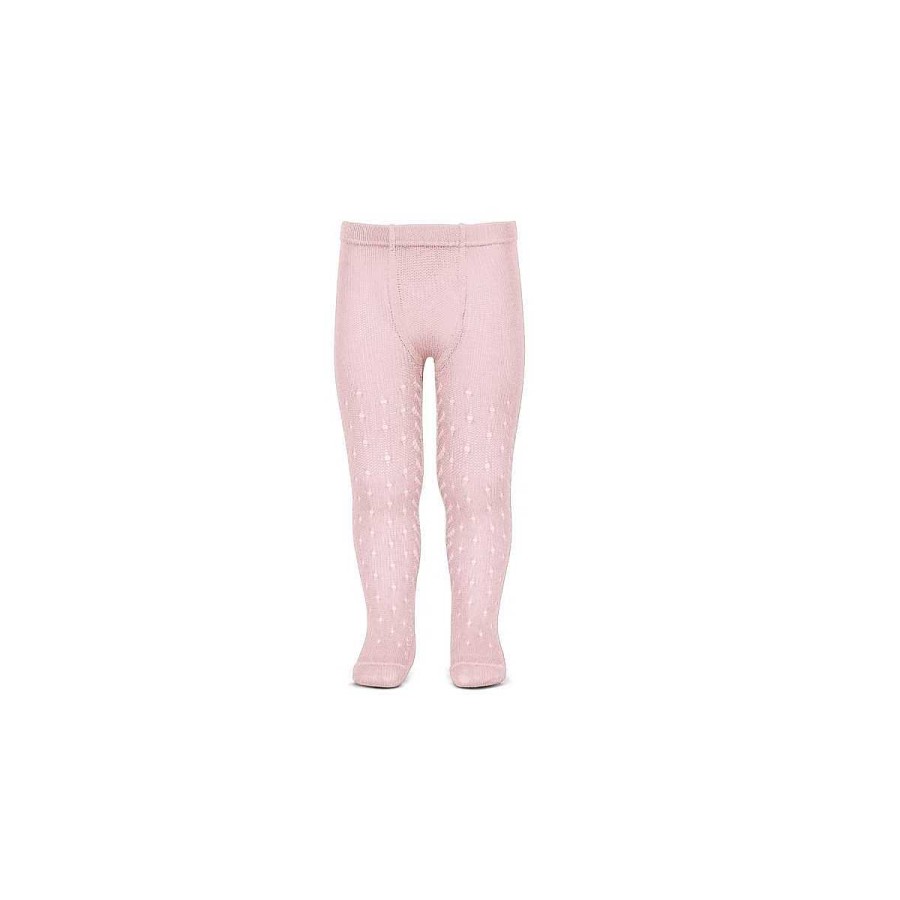 Moda CONDOR Calcetines Y Leotardos | Leotardos Perle Calado Condor Rosa