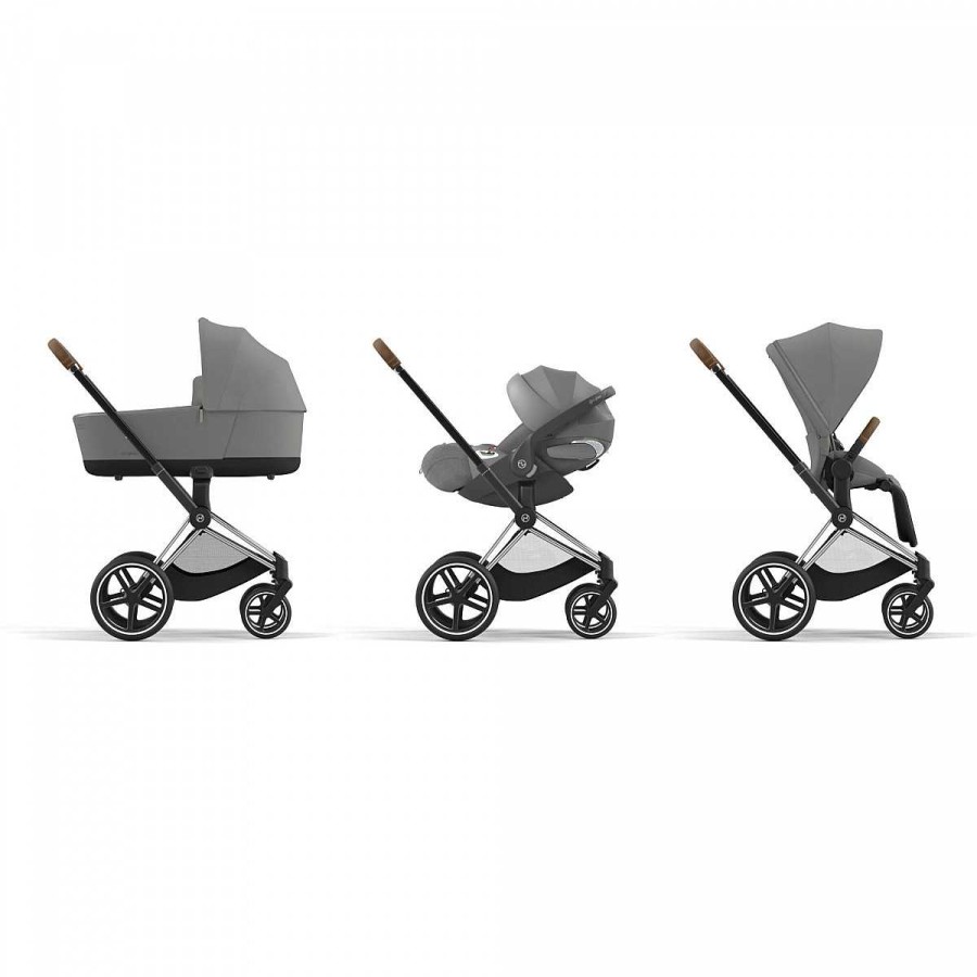 El Paseo CYBEX Cochecitos De Beb | Coche Priam Chasis Chrome Brown Cybex