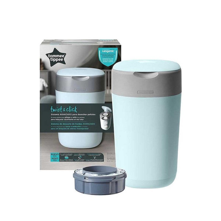 Higiene TOMMEE TIPPEE Accesorios | Contenedor Pa Ales Sangenic Twist & Click Azul