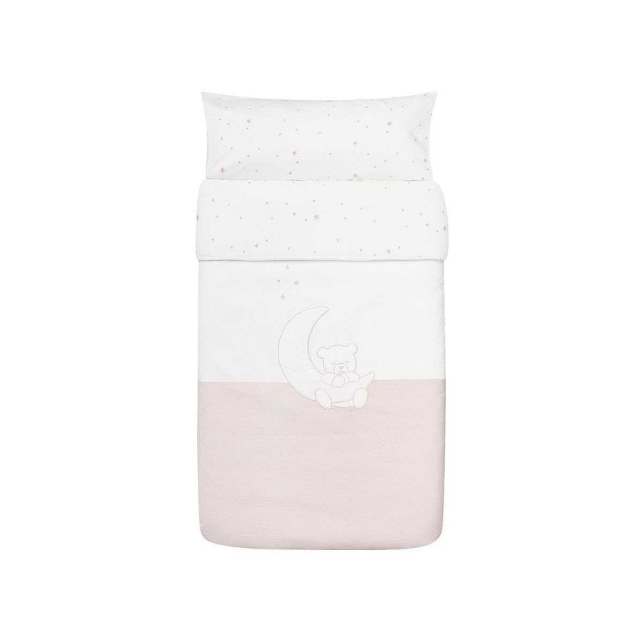 Hogar PETIT PRAIA Edred N Y Protector | Pack Funda N Rdica Petit Praia Teddy Rosa