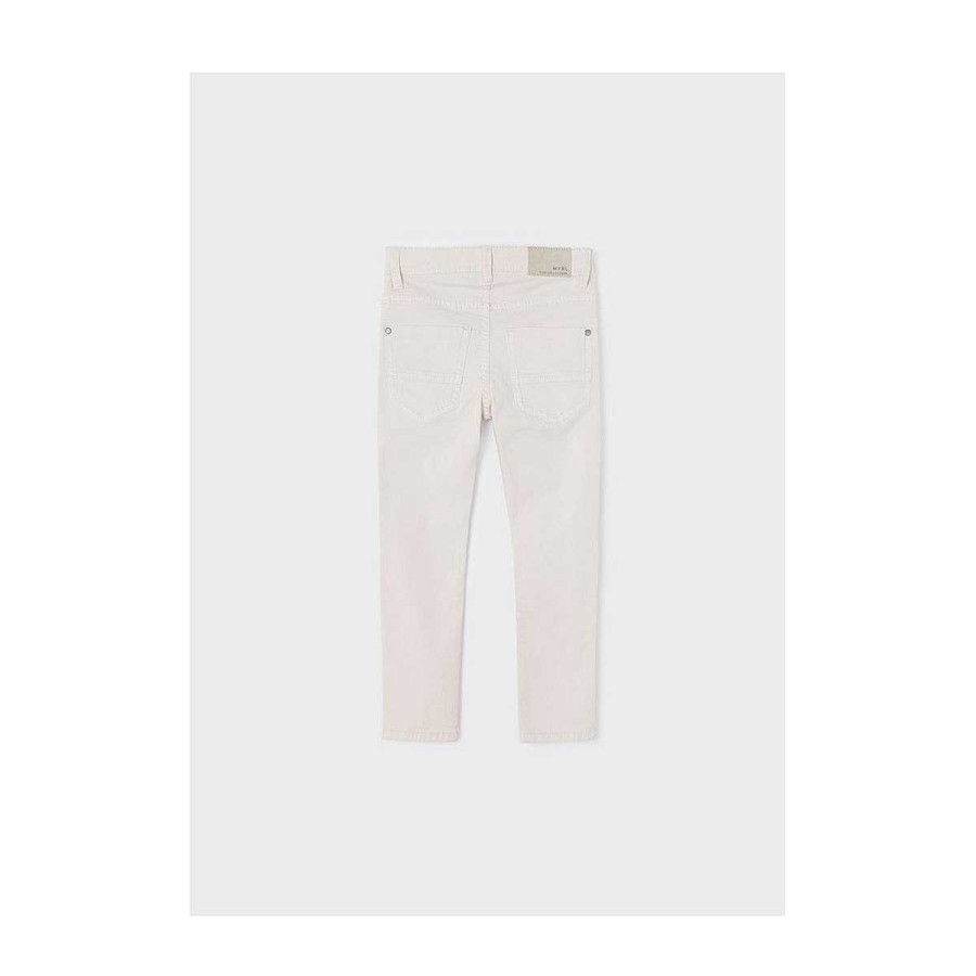 Moda MAYORAL Pantalones | Pantal N Chino Sarga Slim B Sico Mayoral Beig