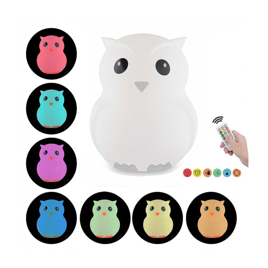 Hogar ZZZOOOLIGHT Luz De Compa Ia | Lampara Infantil Owl Happy Way