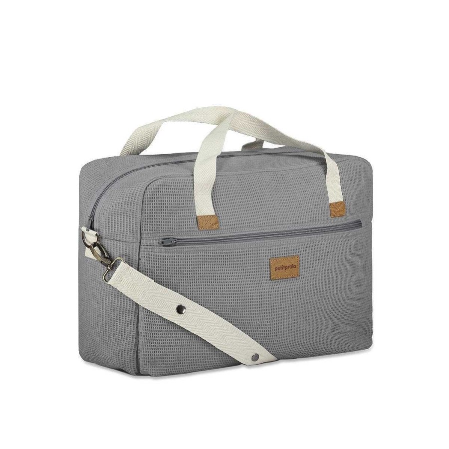 El Paseo PETIT PRAIA Bolsos | Bolso Trip Happy Petit Praia 44X30X14 Waffle Gris