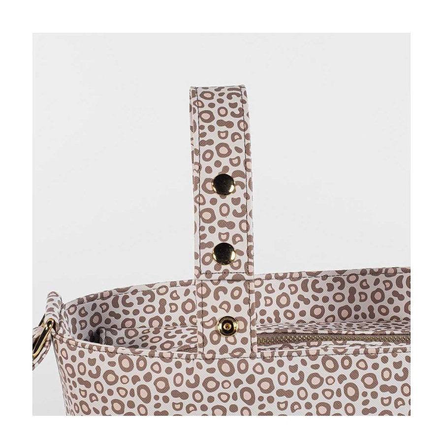 El Paseo BAYON Bolsos | Bolsa Crossbody Pasito A Pasito London Animal Print Beig