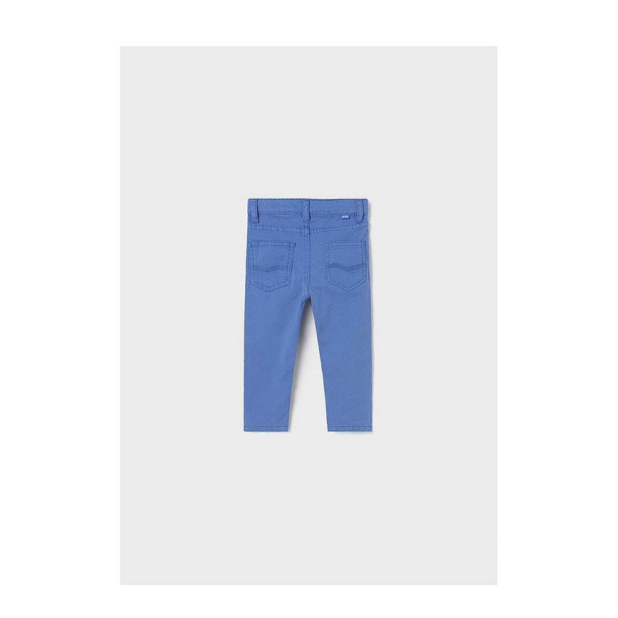 Moda MAYORAL Pantalones | Pantalon Sarga Slim Fit Basic Mayoral Azul