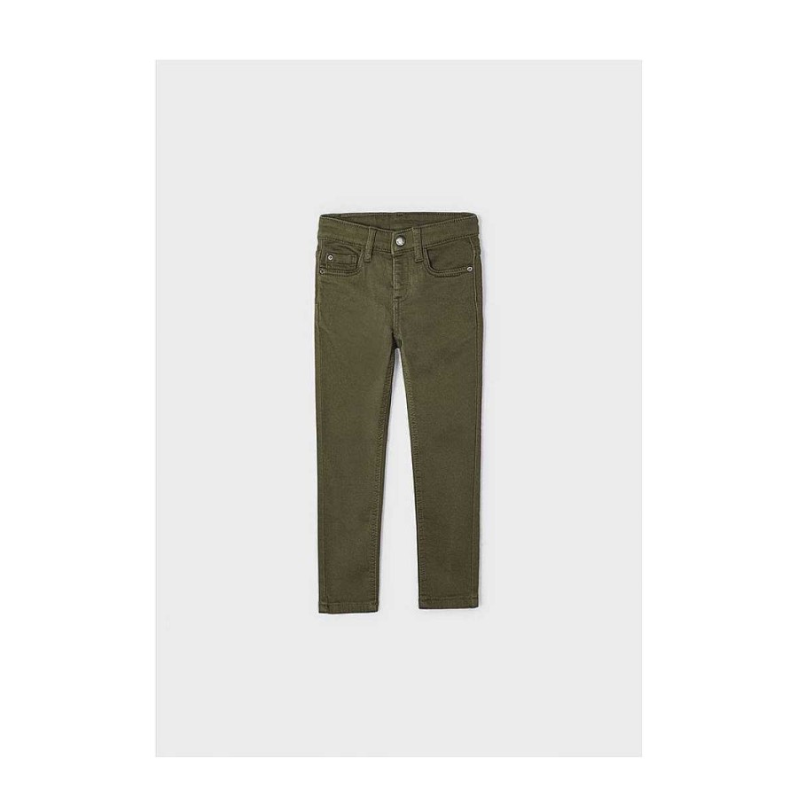 Moda MAYORAL Pantalones | Pantalon Soft Slim Fit Mayoral Verde