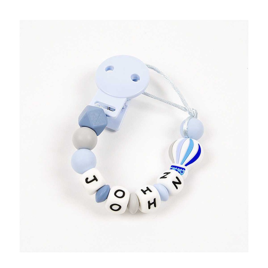 Higiene BAYON Chupetes | Chupetero Silicona Personalizado Balloon Bayon Azul