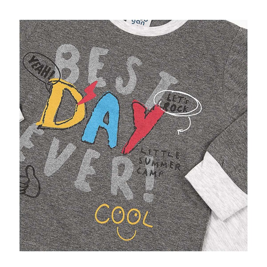 Moda BAYON Pijamas | Pijama Largo Best Day Bayon Gris