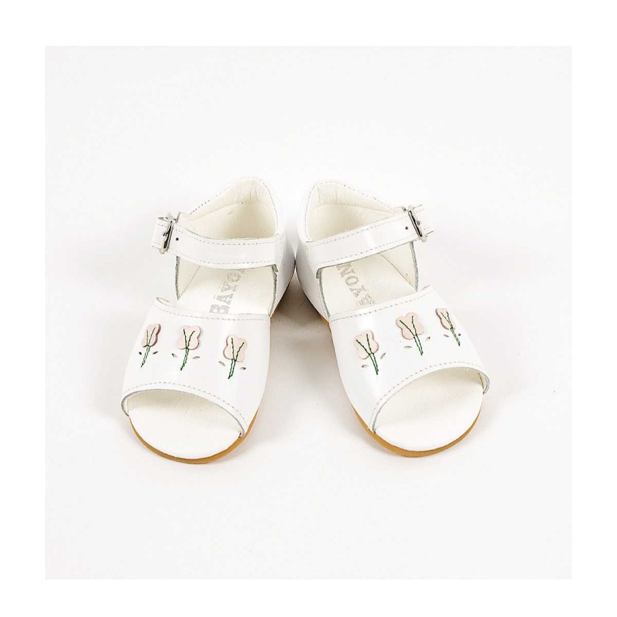 Moda BAYON Calzado | Sandalia Boxcalf Bayon Blanco