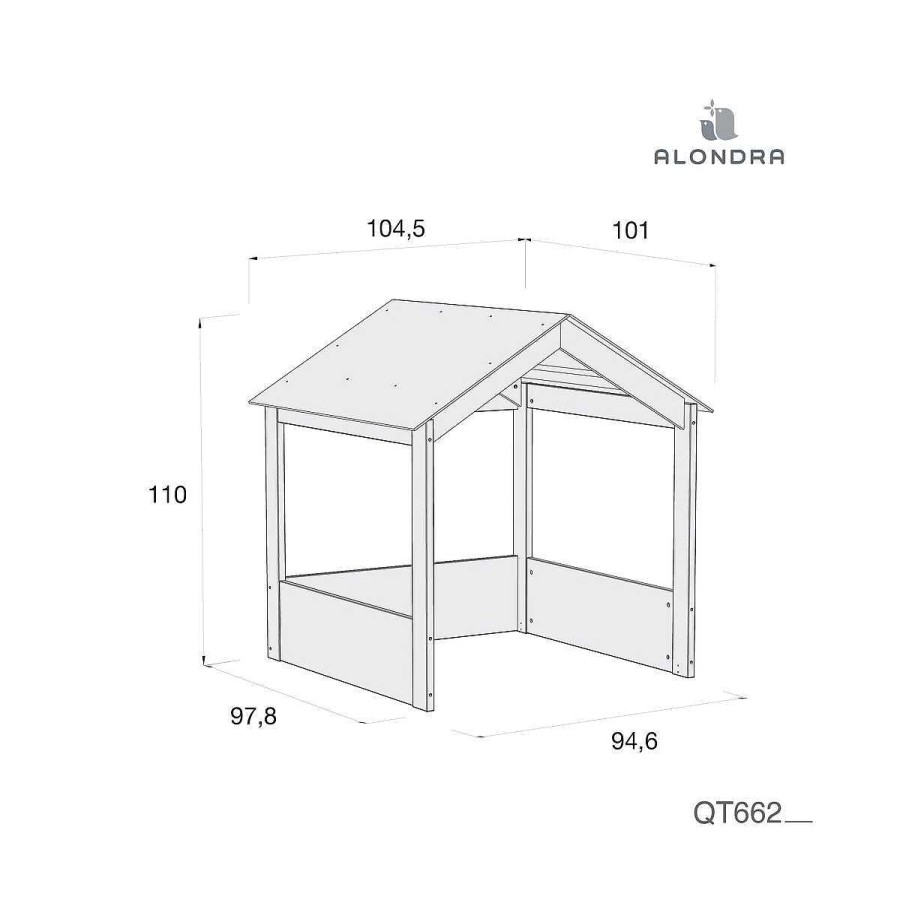 Hogar ALONDRA Cunas | Modulo Casita Madera Suelta Alondra