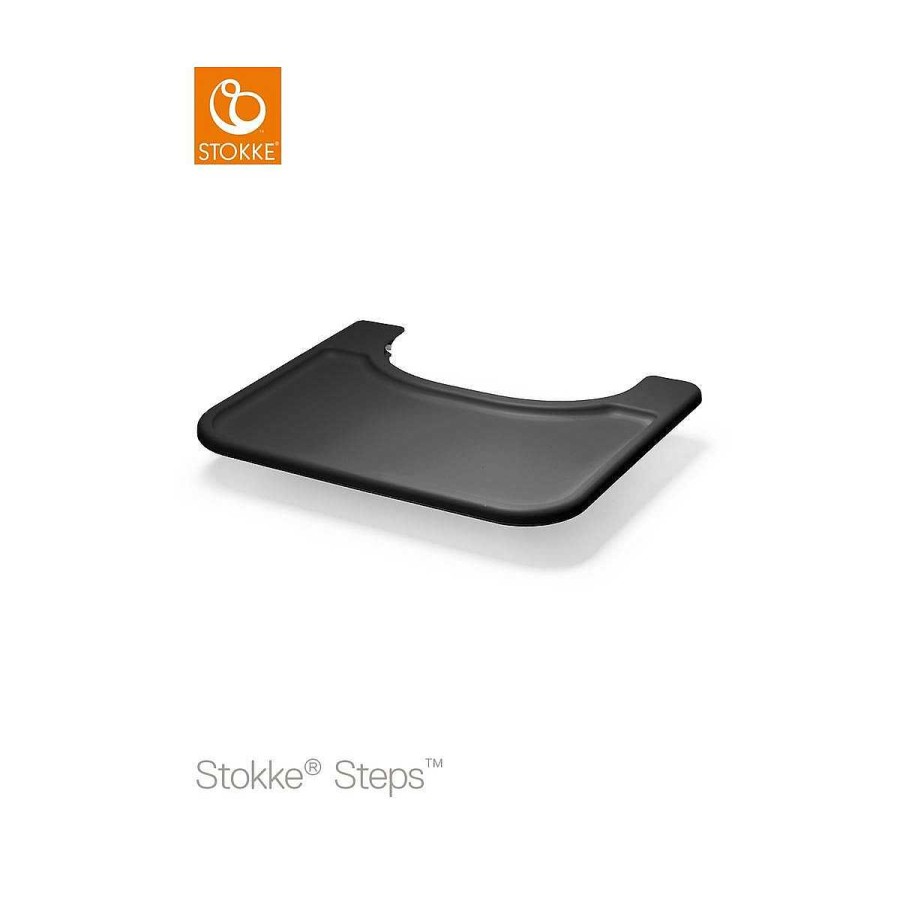 A Comer STOKKE Tronas | Bandeja Del Baby Set Stokke® Steps Negro