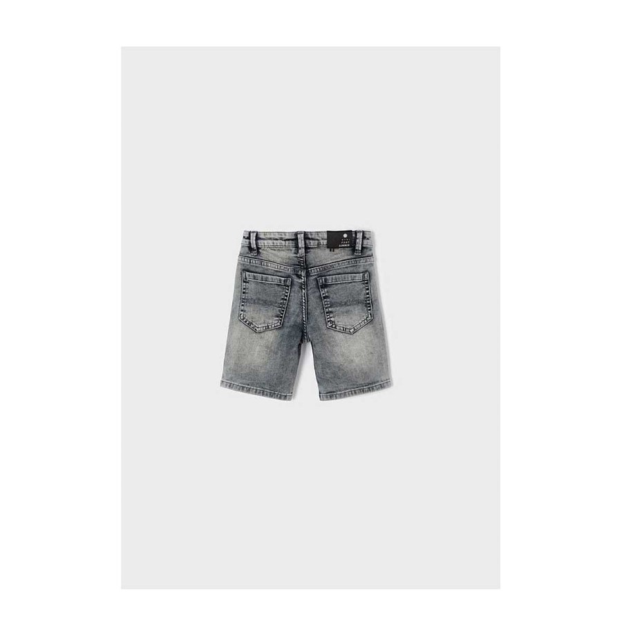 Moda MAYORAL Pantalones | Bermuda Soft Denim Mayoral Gris