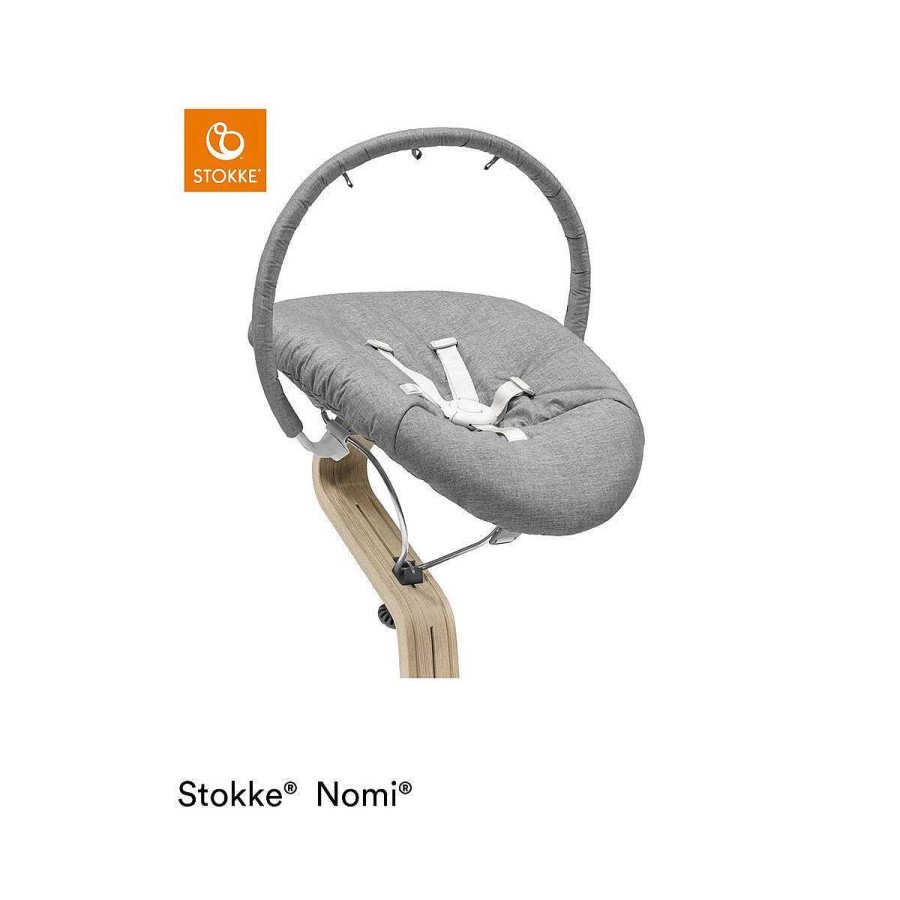 A Comer STOKKE Tronas | Stokke Nomi Newborn Set Grey Blue Negro