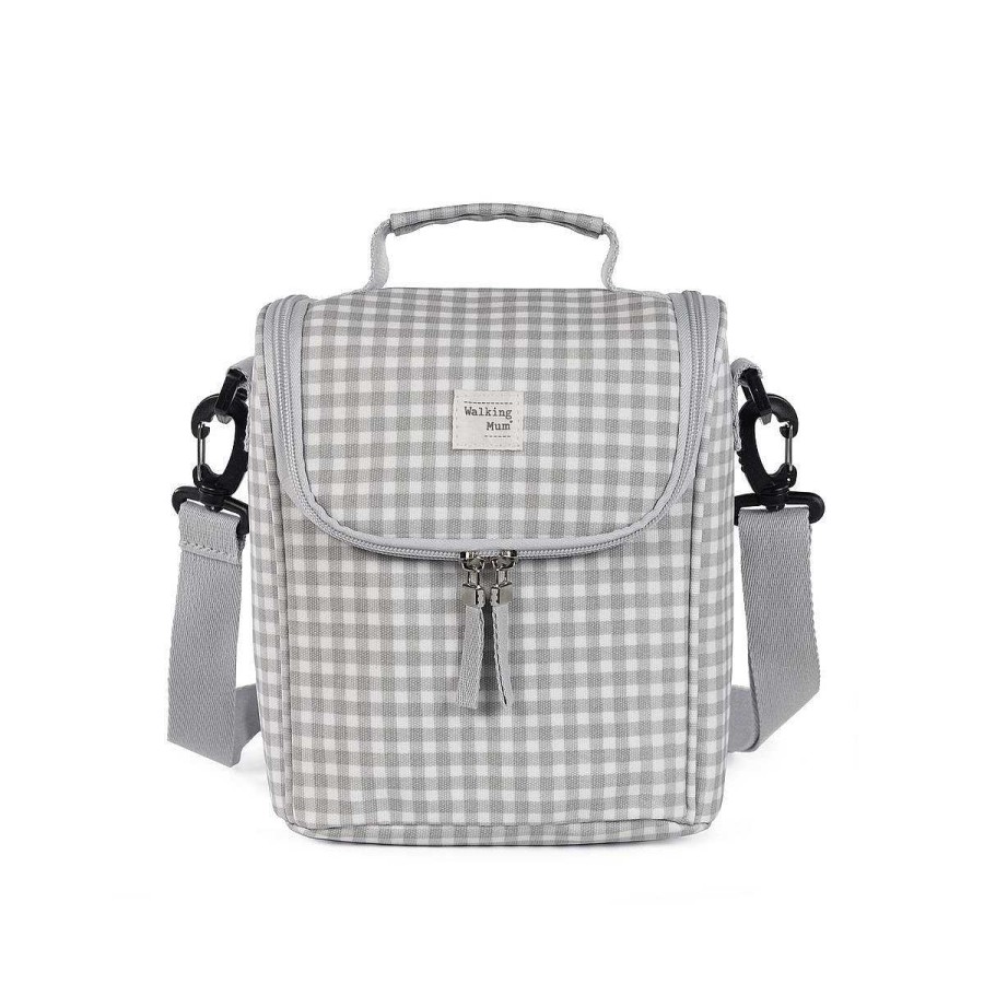 El Paseo WALKING MUM Bolsos | Bolsa Termica Walking Mum I Love Vichy Gris