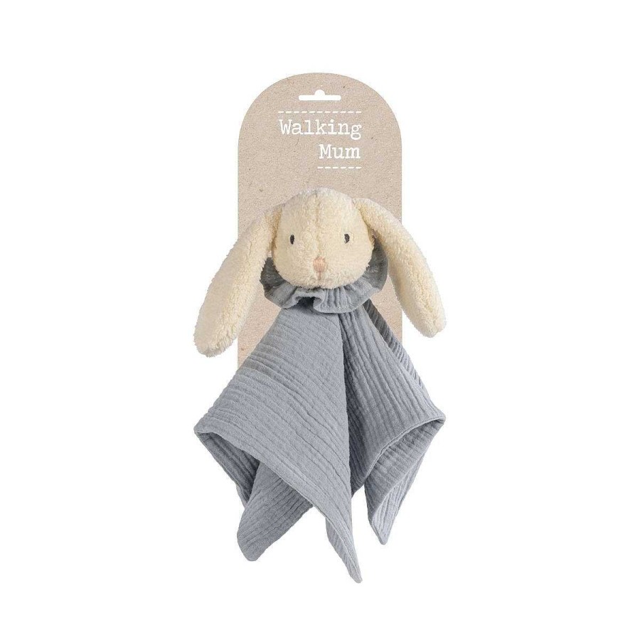 Juguetes WALKING MUM | Doudou Conejo Peluche Walking Mum Clou 32X32 Cm Azul